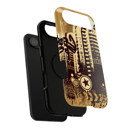 Brown City Tough iPhone Case