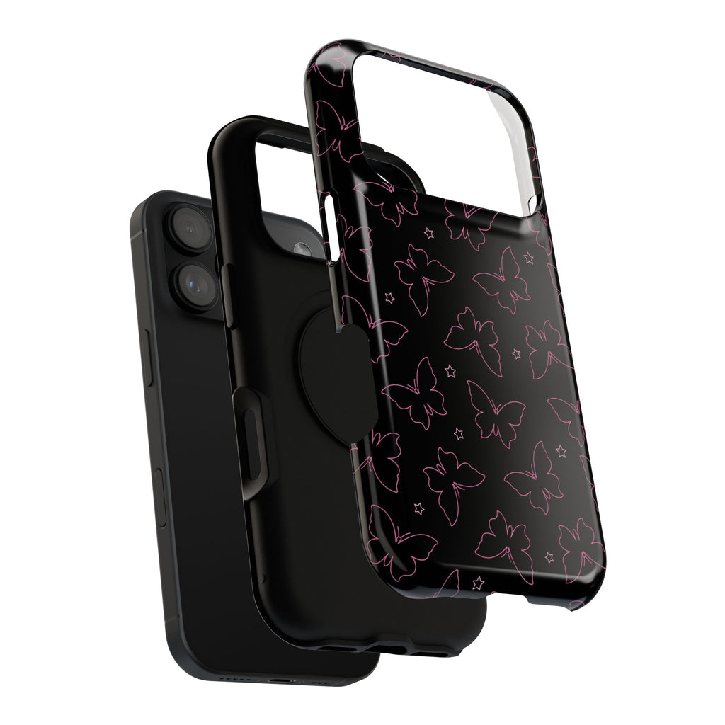 Midnight Flutter Tough iPhone Case