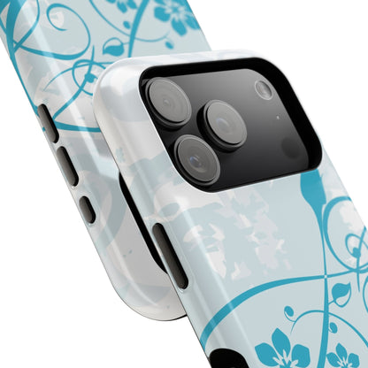 Blue Bloom Tough iPhone Case