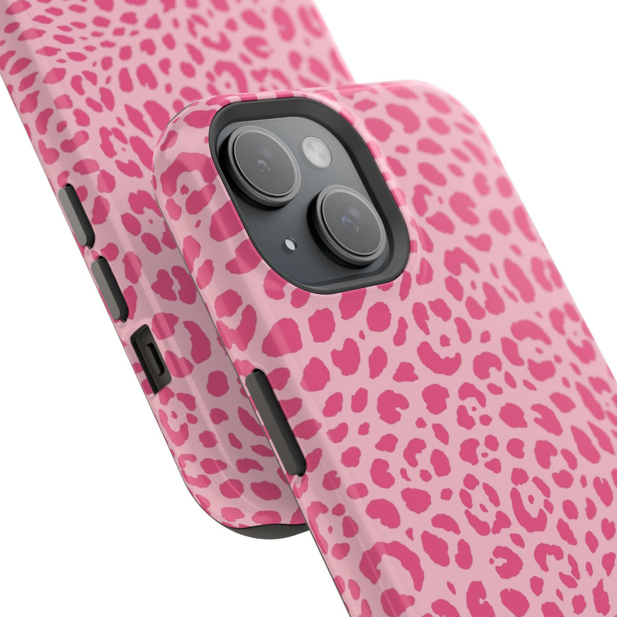 Light Pink Leopard MagSafe Tough iPhone Case