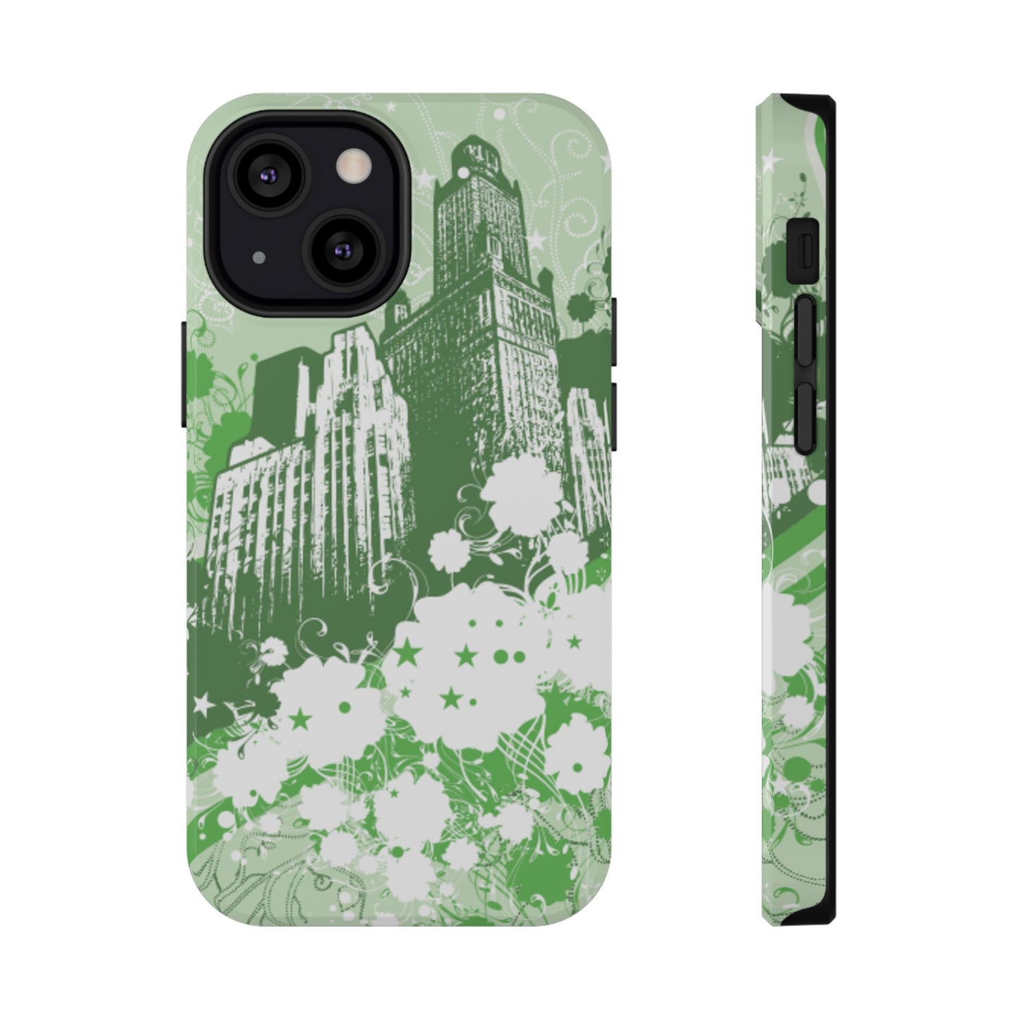 Green City Tough iPhone Case