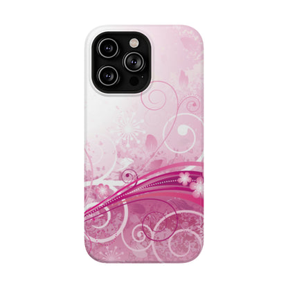 Pink Flowers Tough iPhone Case