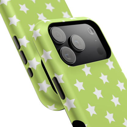 Green Stars MagSafe Tough iPhone Case