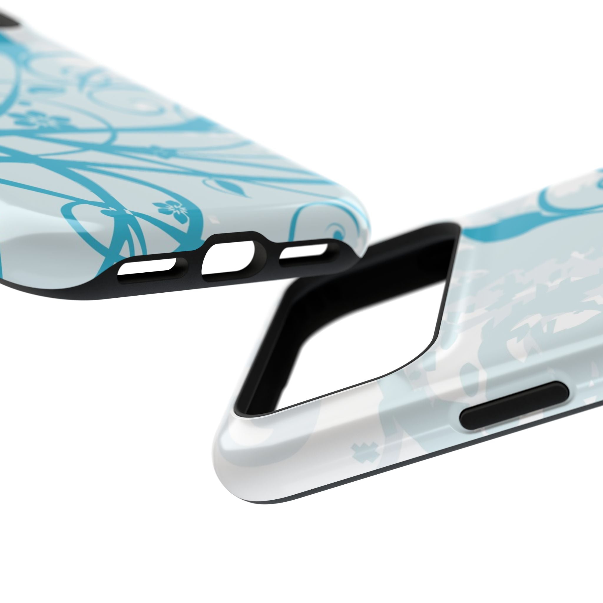 Blue Bloom Tough iPhone Case