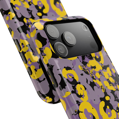 Yellow Leopard MagSafe Tough iPhone Case
