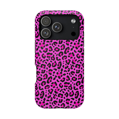 Pink Leopard MagSafe Tough iPhone Case