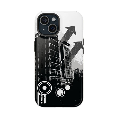 Monochrome City Tough iPhone Case
