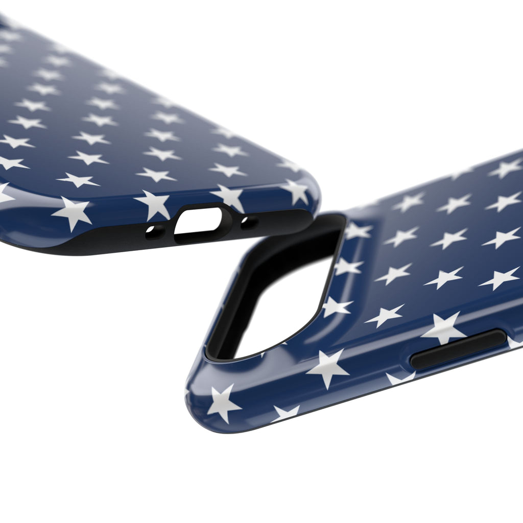 Deep Blue Stars Tough iPhone Case