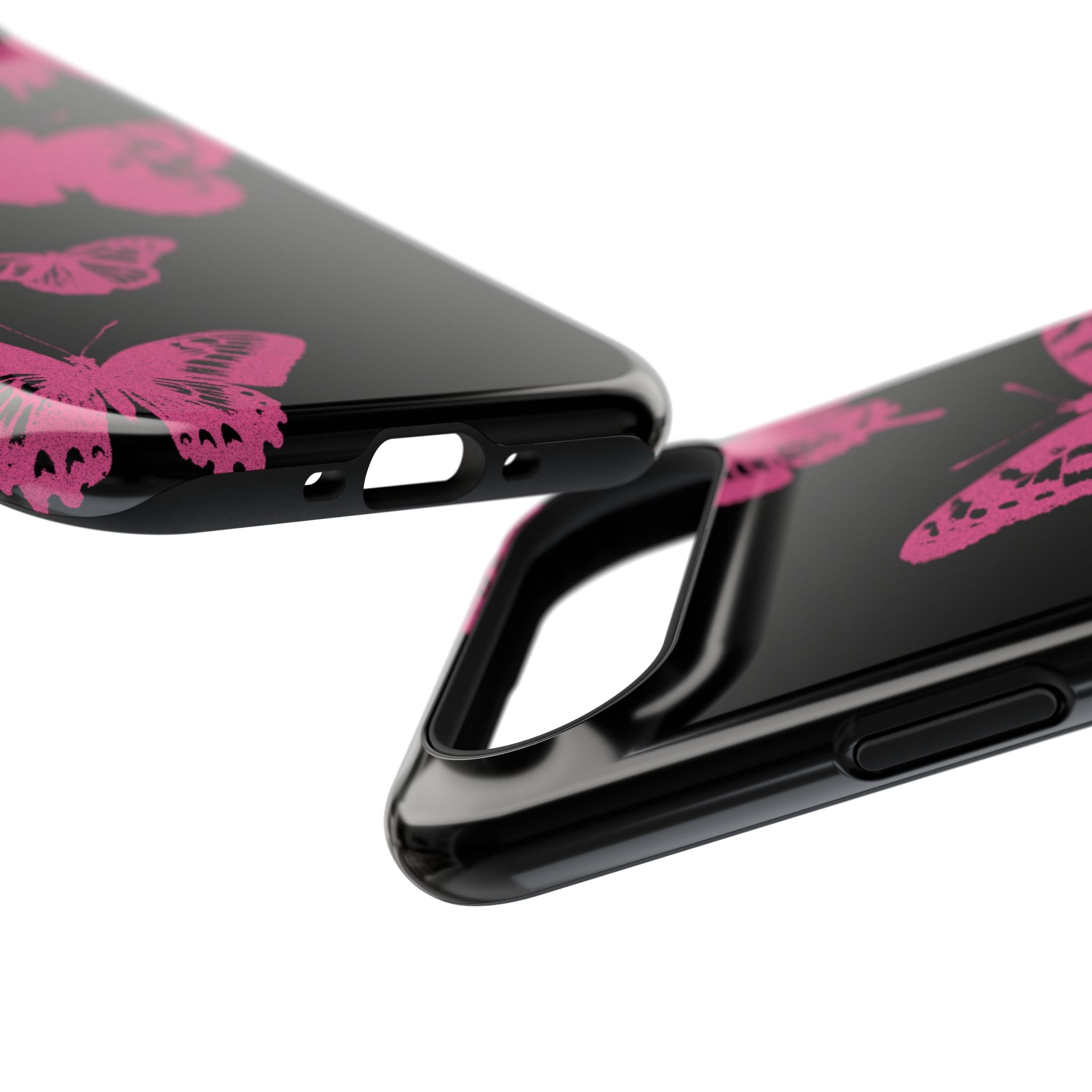 Pink Butterflies Tough iPhone Case