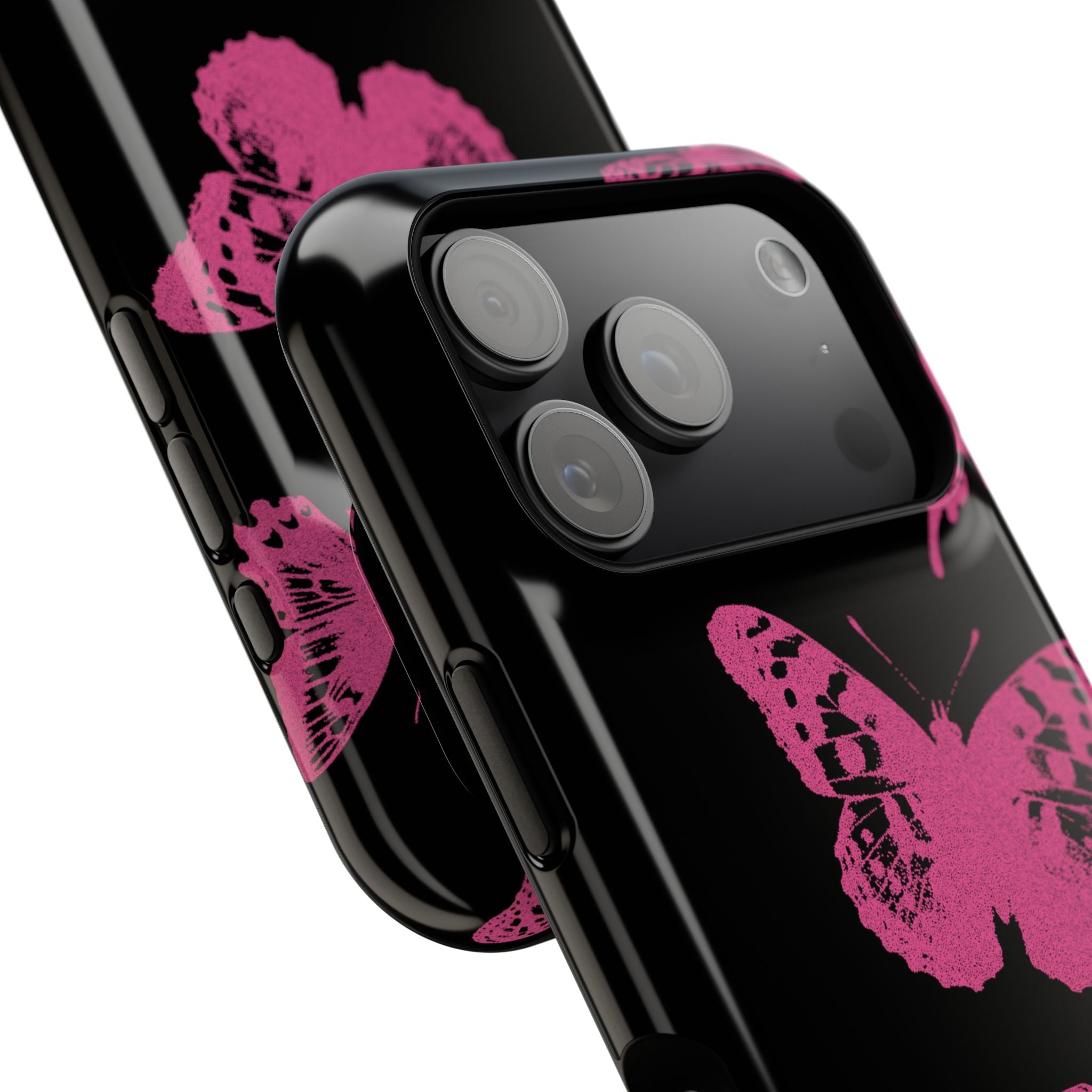 Pink Butterflies Tough iPhone Case