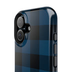 Blue Flannel Tough iPhone Case