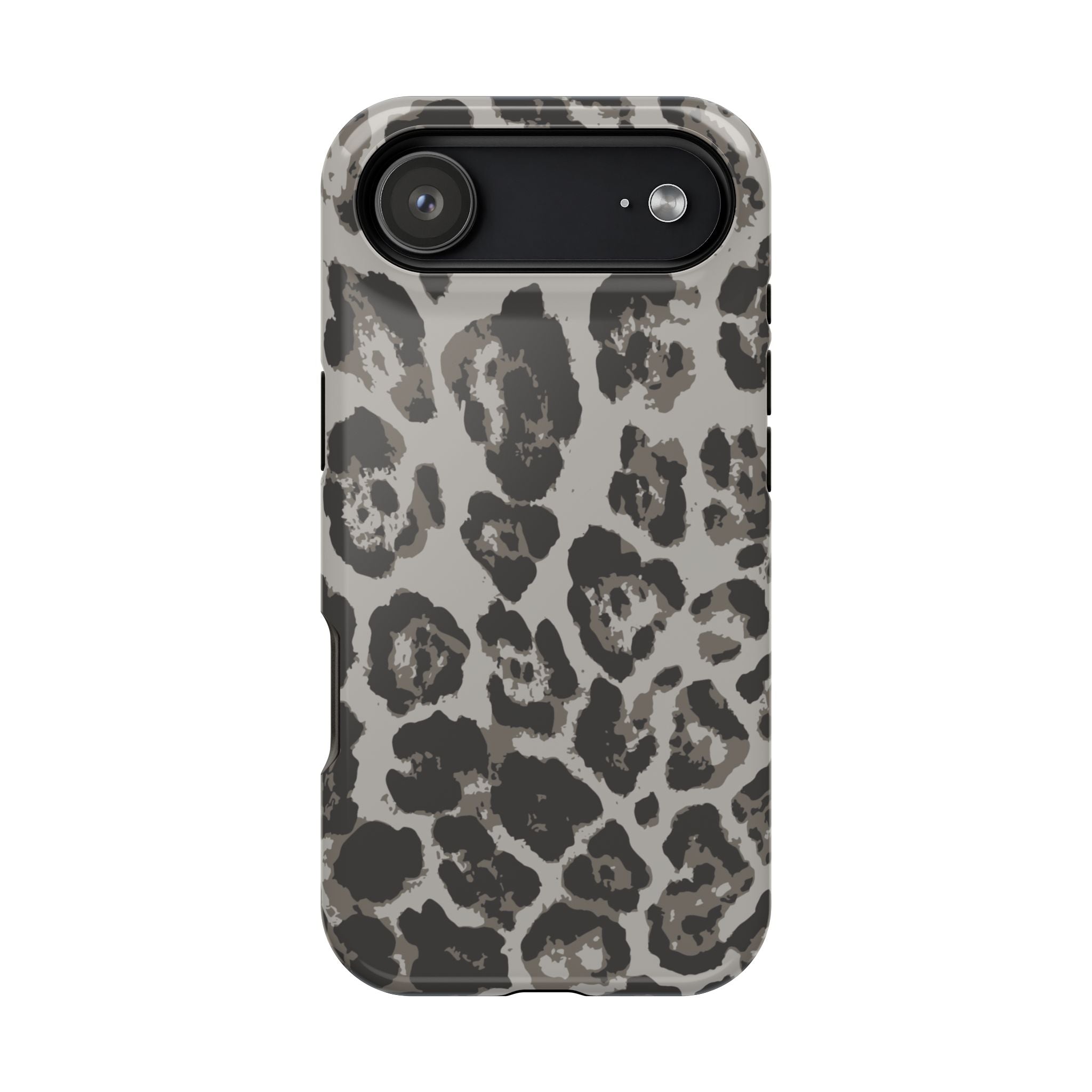 Grey Leopard Tough iPhone Case
