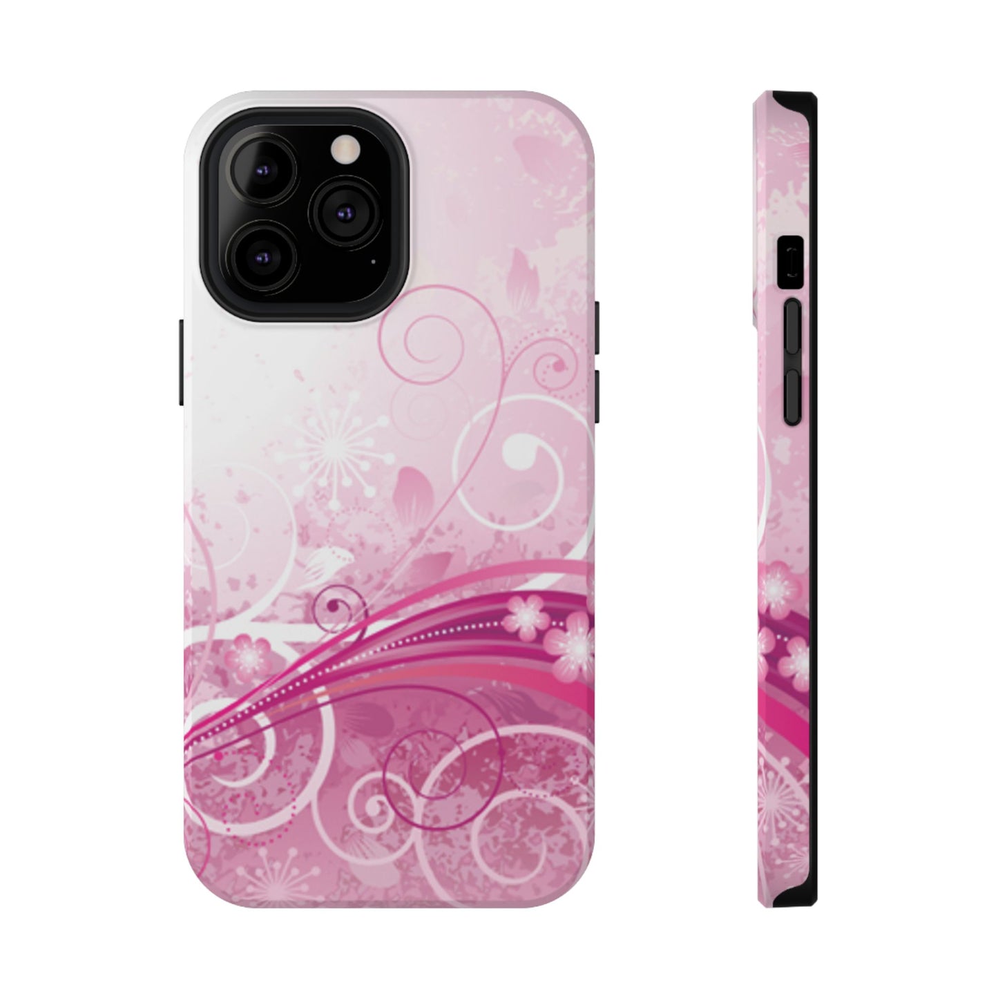 Pink Flowers Tough iPhone Case