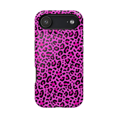 Pink Leopard MagSafe Tough iPhone Case