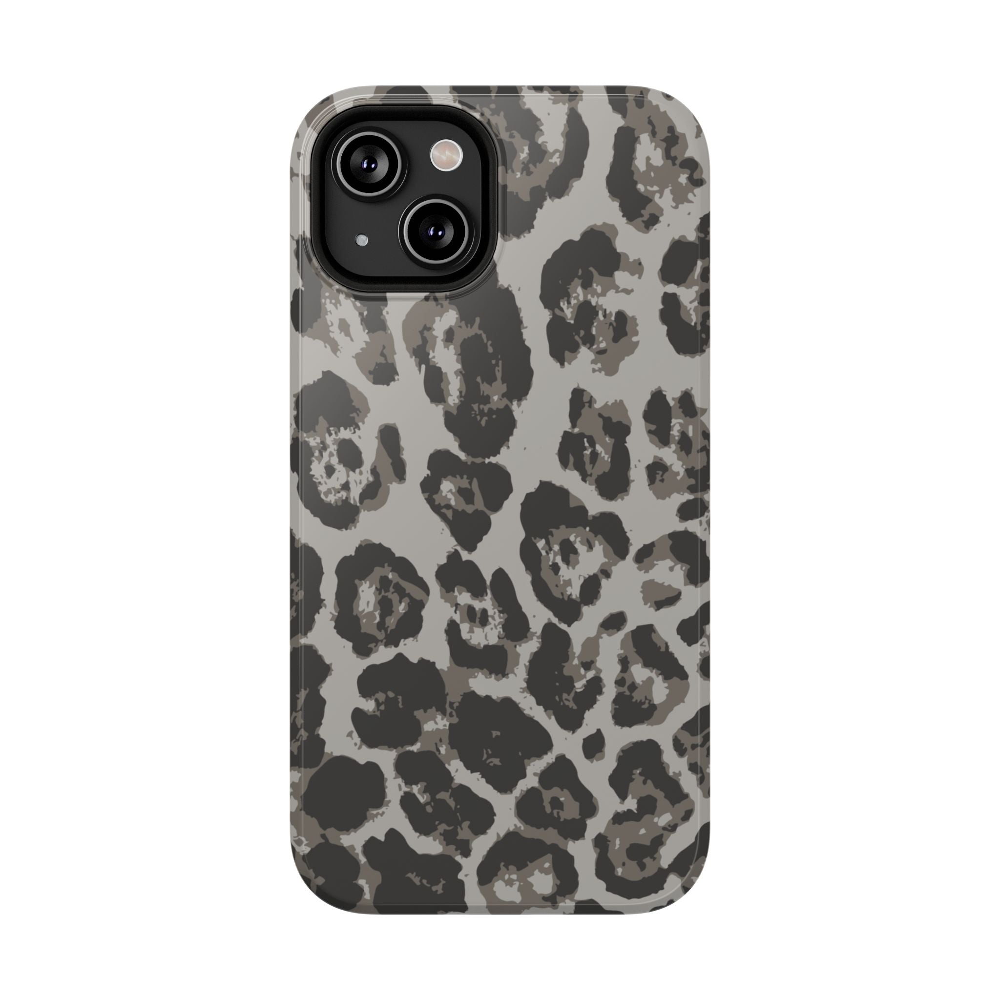 Grey Leopard Tough iPhone Case
