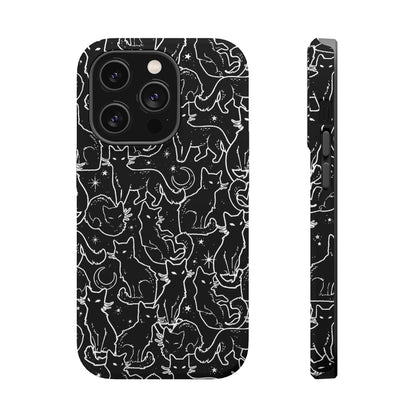 Black Cats MagSafe Tough iPhone Case