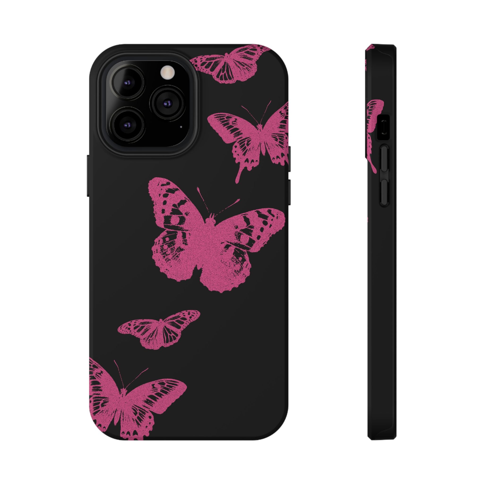 Pink Butterflies Tough iPhone Case