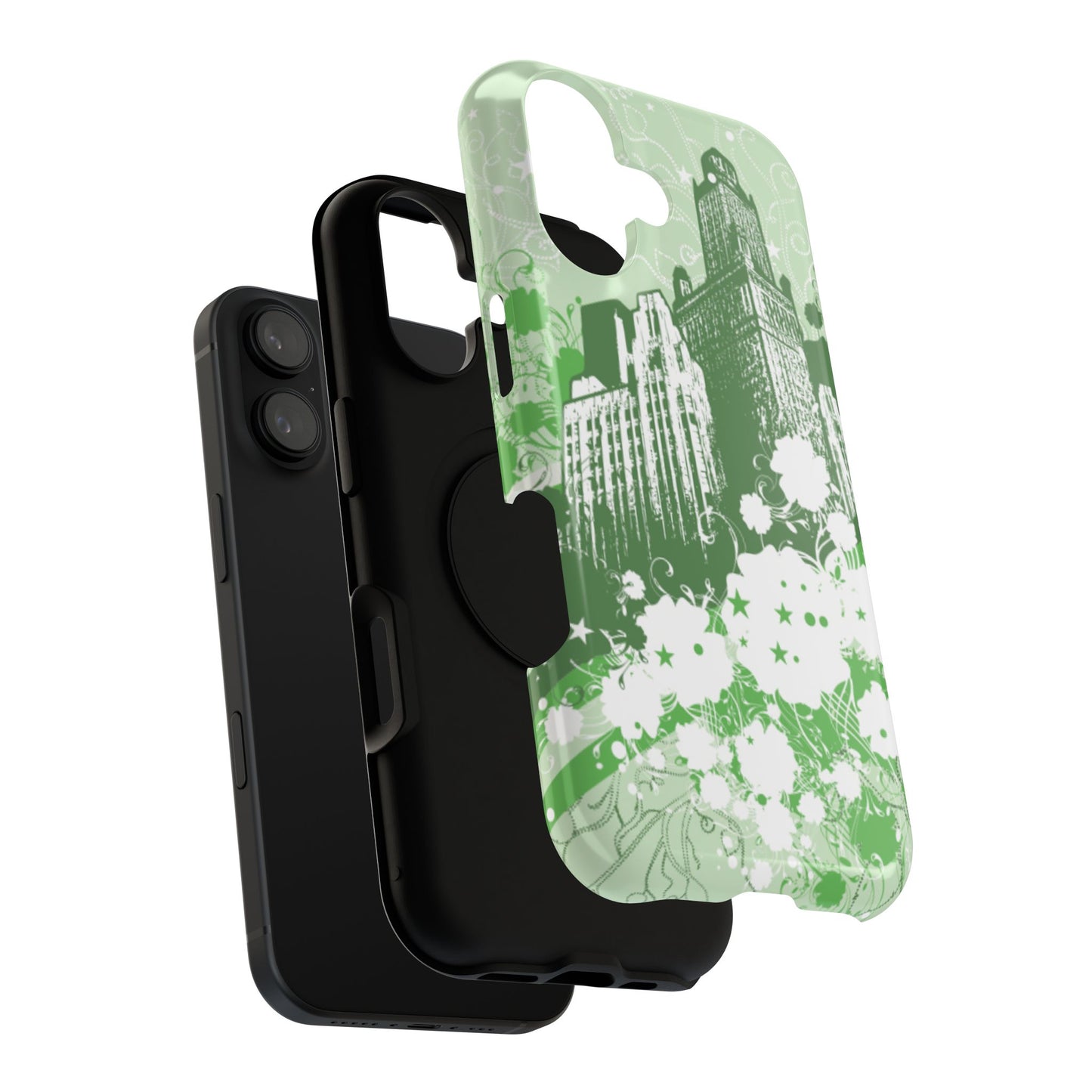 Green City Tough iPhone Case