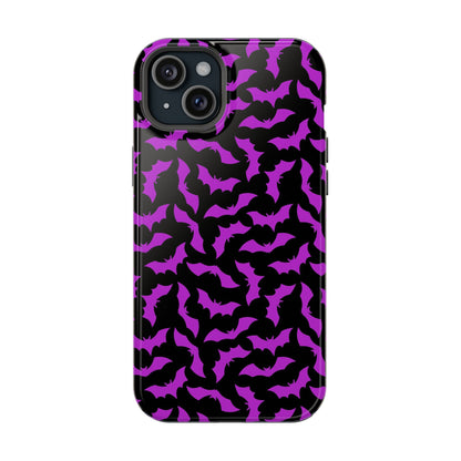 Purple Bats MagSafe Tough iPhone Case