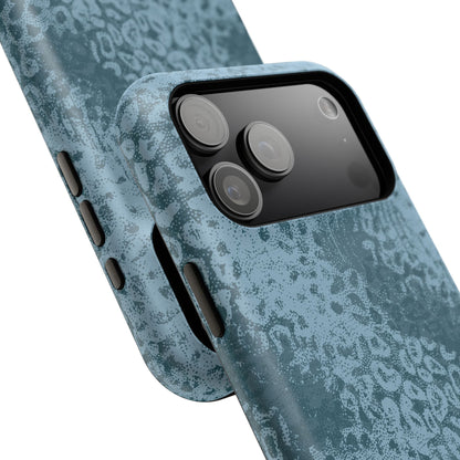 Blue Leopard MagSafe Tough iPhone Case