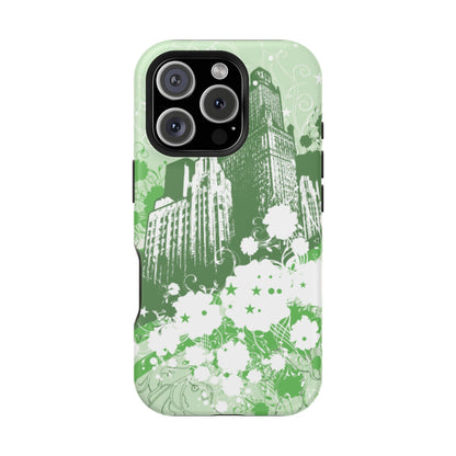 Green City Tough iPhone Case