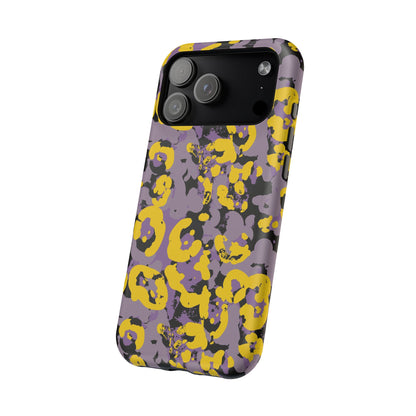 Yellow Leopard MagSafe Tough iPhone Case