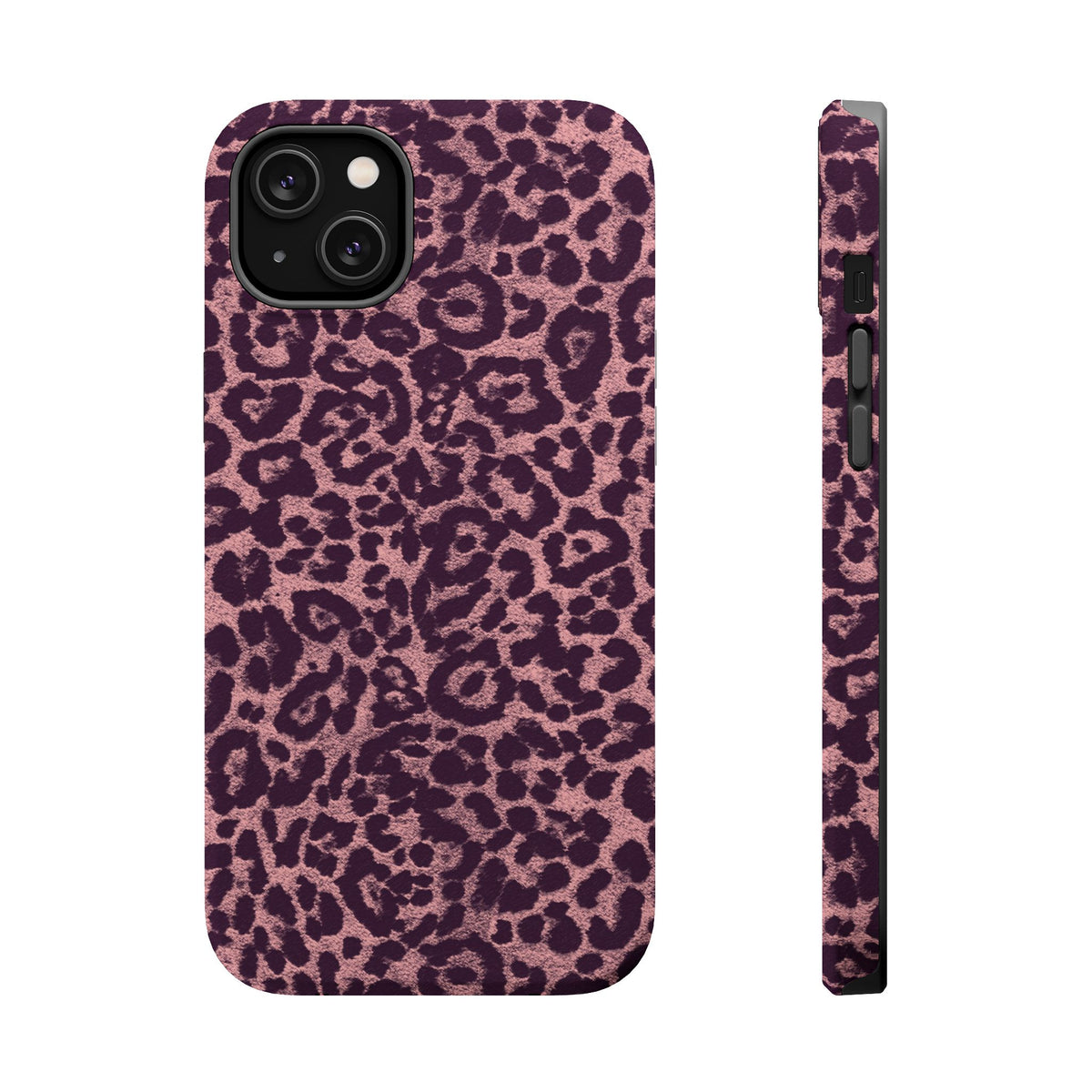 Purple Leopard MagSafe Tough iPhone Case