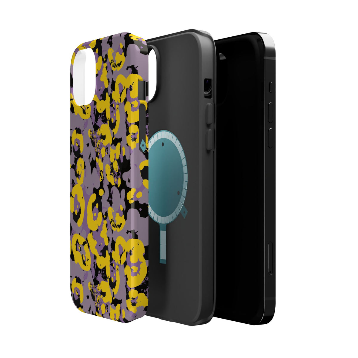 Yellow Leopard MagSafe Tough iPhone Case