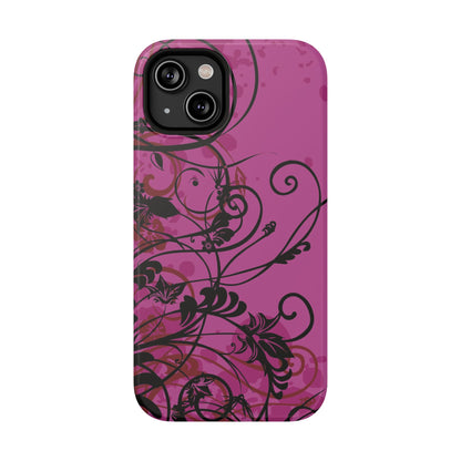Midnight Petals Tough iPhone Case