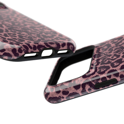 Purple Leopard MagSafe Tough iPhone Case