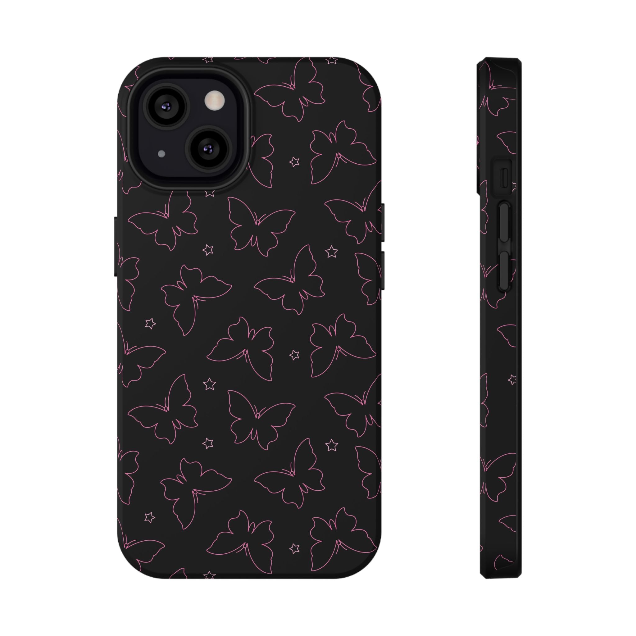 Midnight Flutter Tough iPhone Case