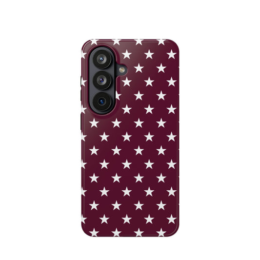 Maroon Stars Tough Samsung Case