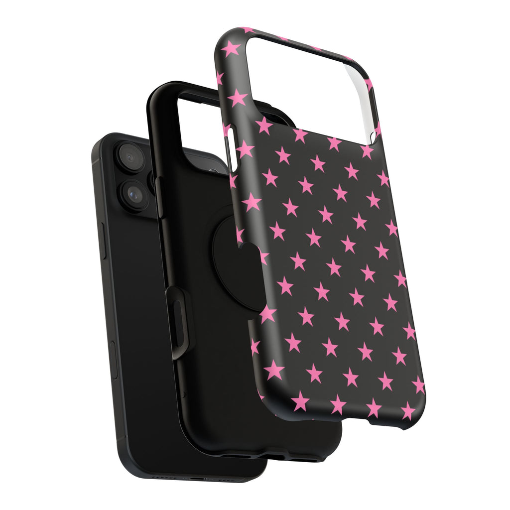 Pink Stars Tough iPhone Case