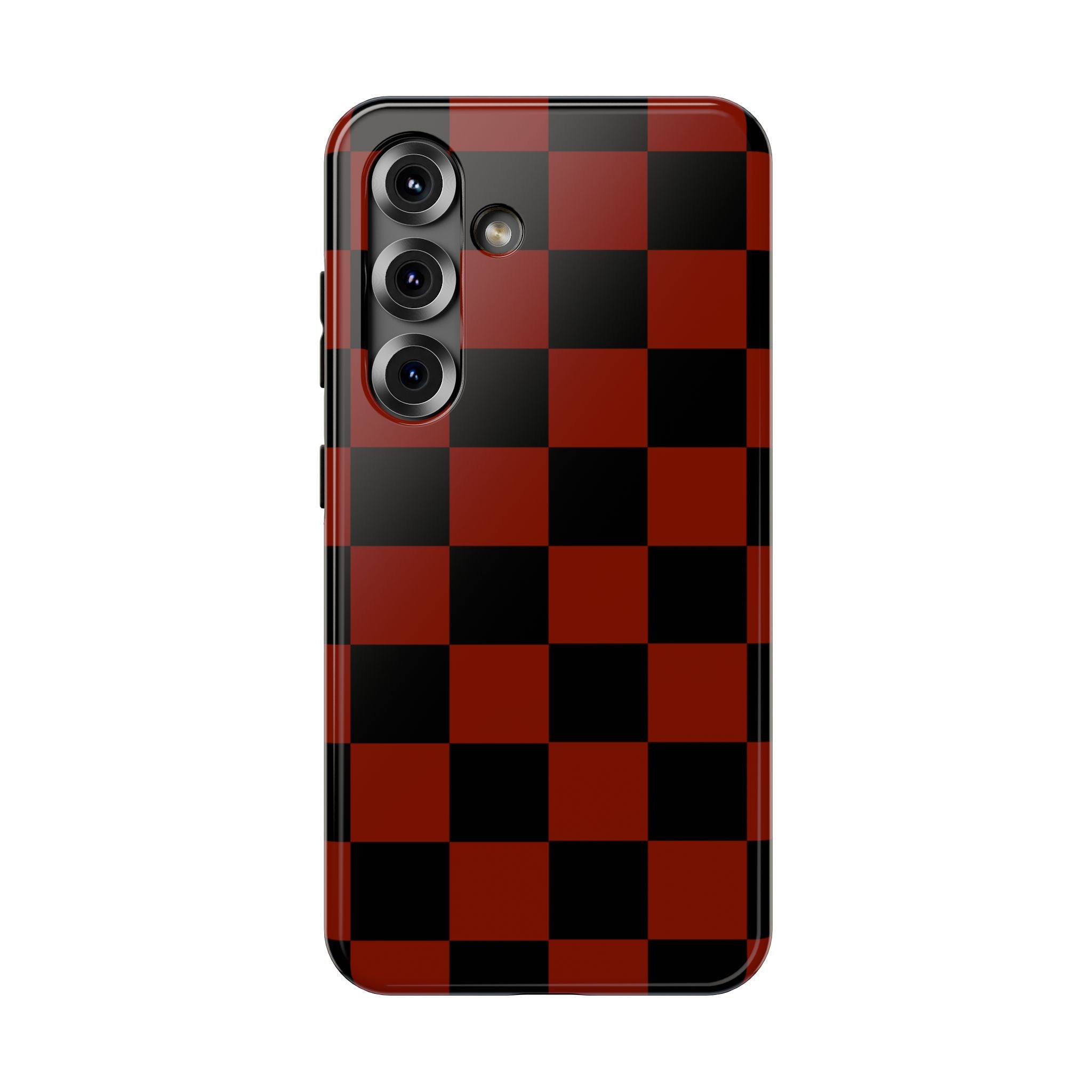 Red Grid Tough Samsung Case