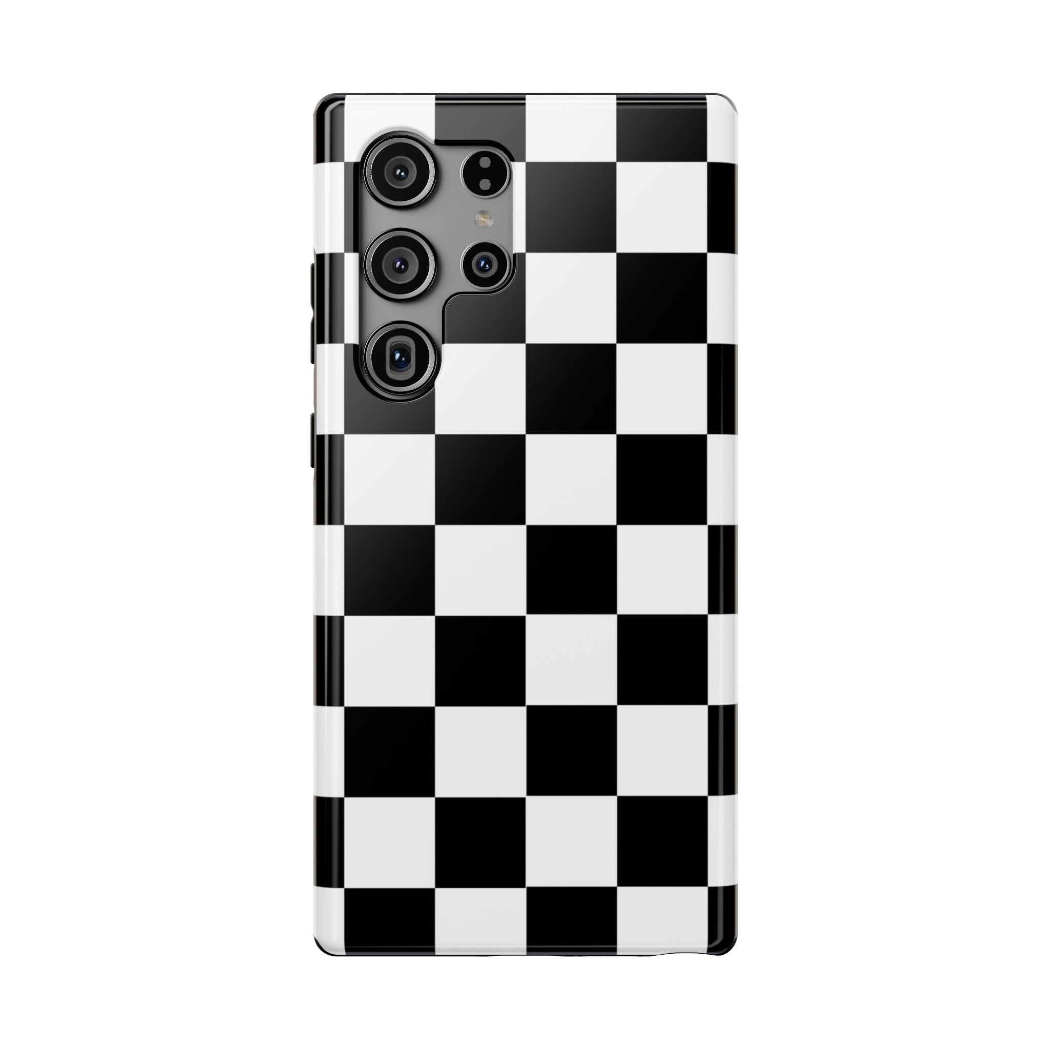 Black Grid Tough Samsung Case
