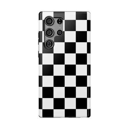 Black Grid Tough Samsung Case