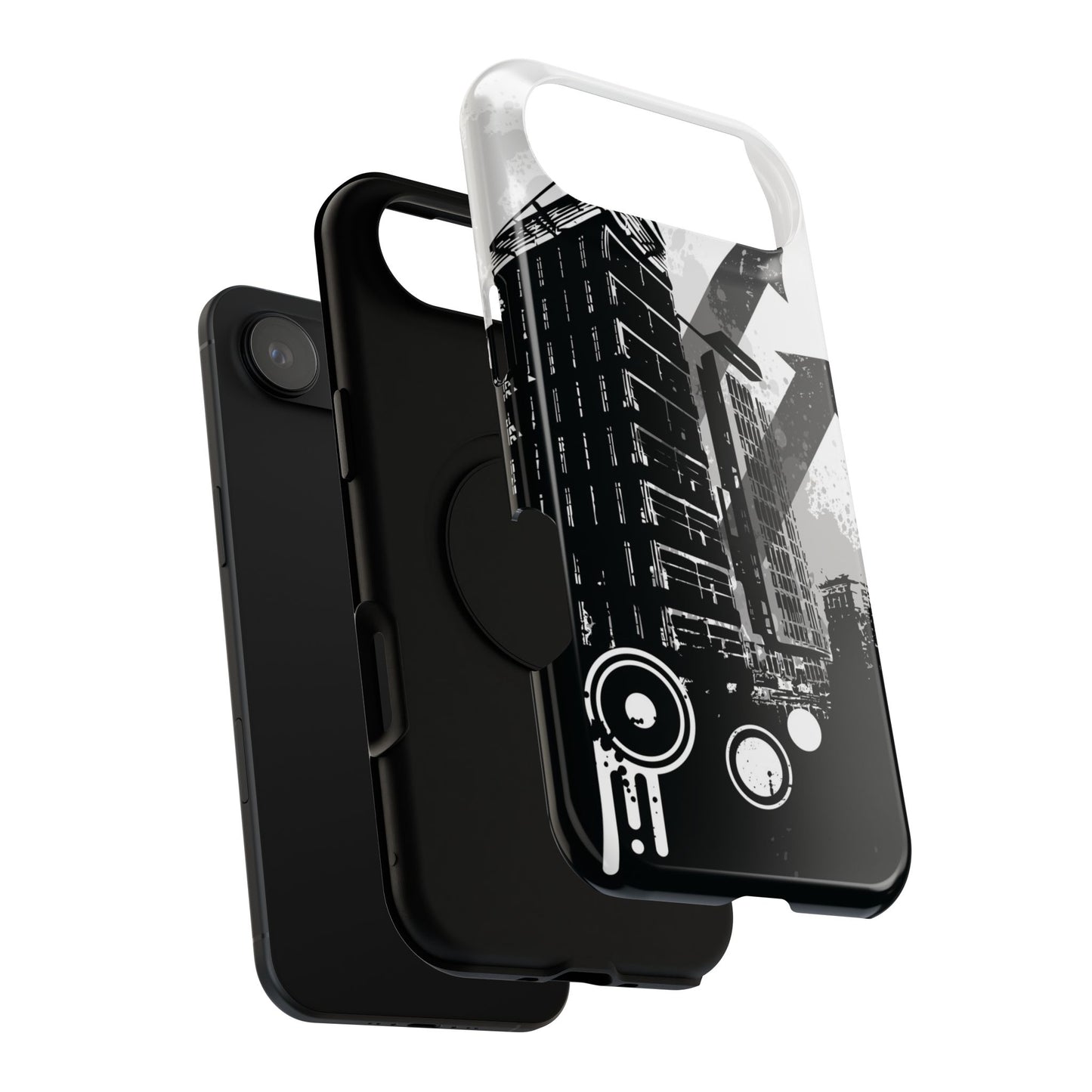 Monochrome City Tough iPhone Case