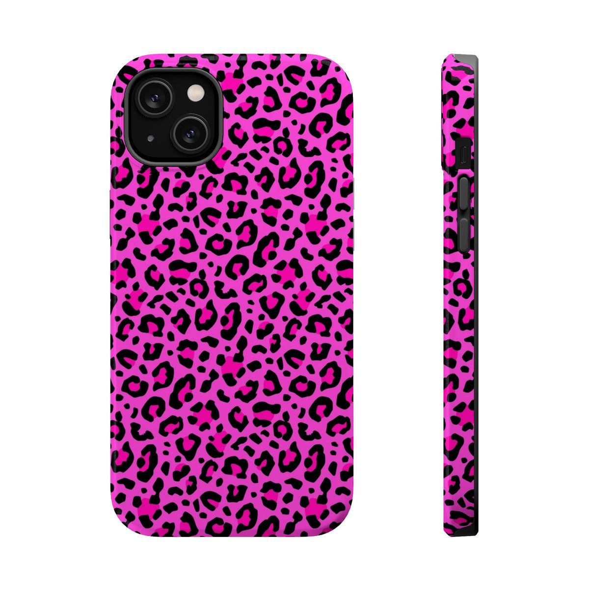 Pink Leopard MagSafe Tough iPhone Case