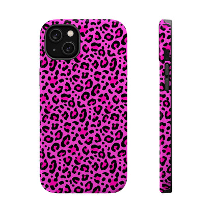 Pink Leopard MagSafe Tough iPhone Case