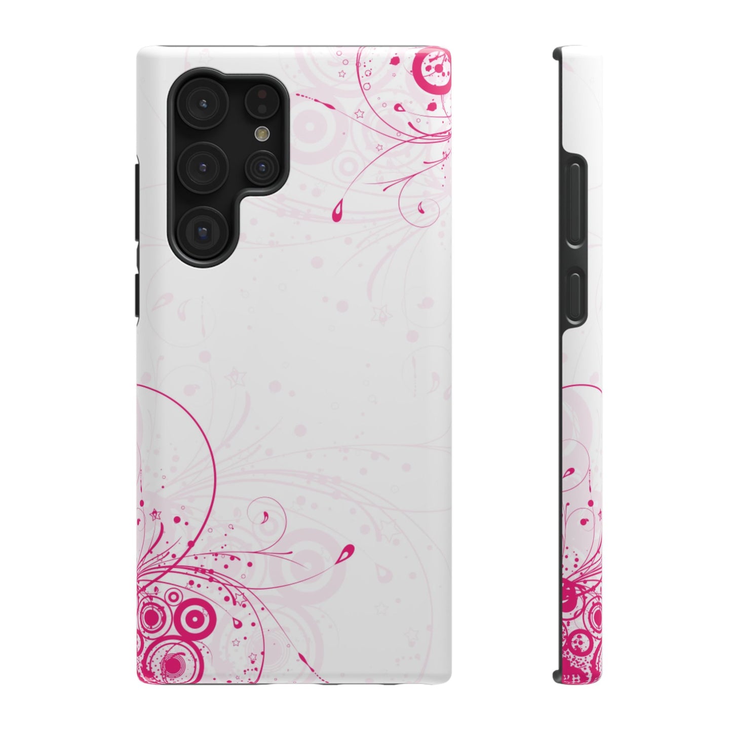 Pink Swirls Tough Samsung Case