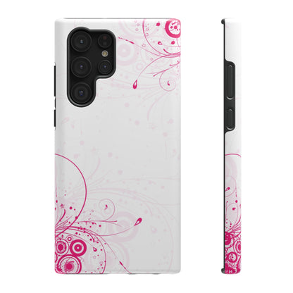 Pink Swirls Tough Samsung Case