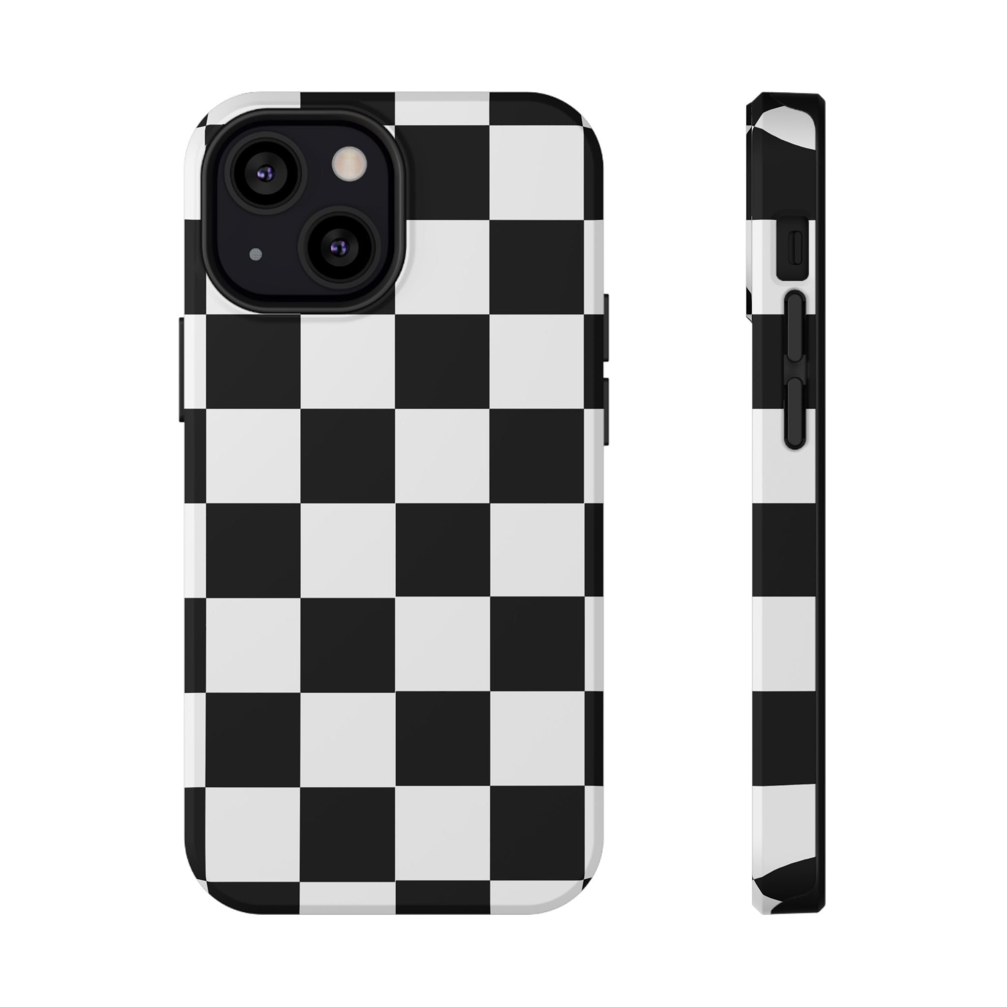 Black Grid Tough iPhone Case