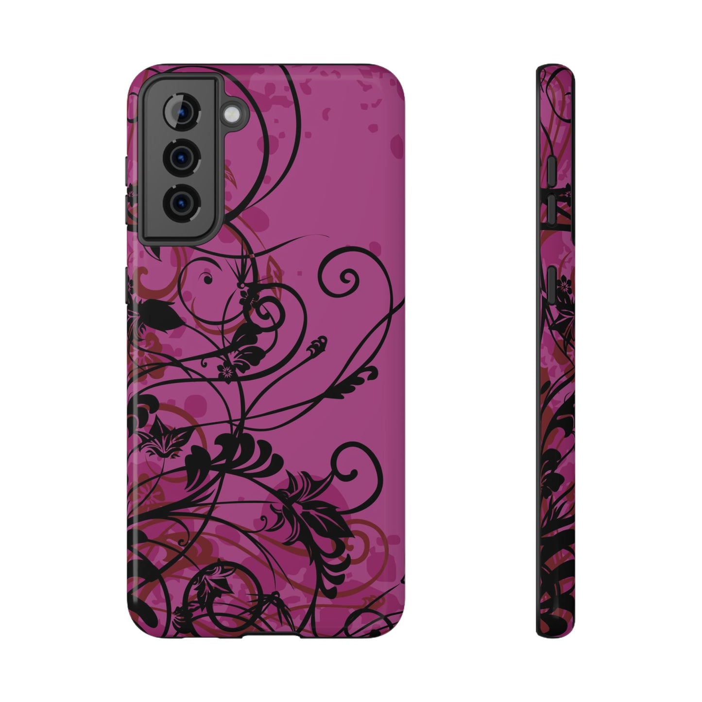 Midnight Petals Tough Samsung Case