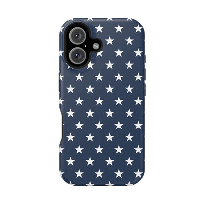 Deep Blue Stars MagSafe Tough iPhone Case