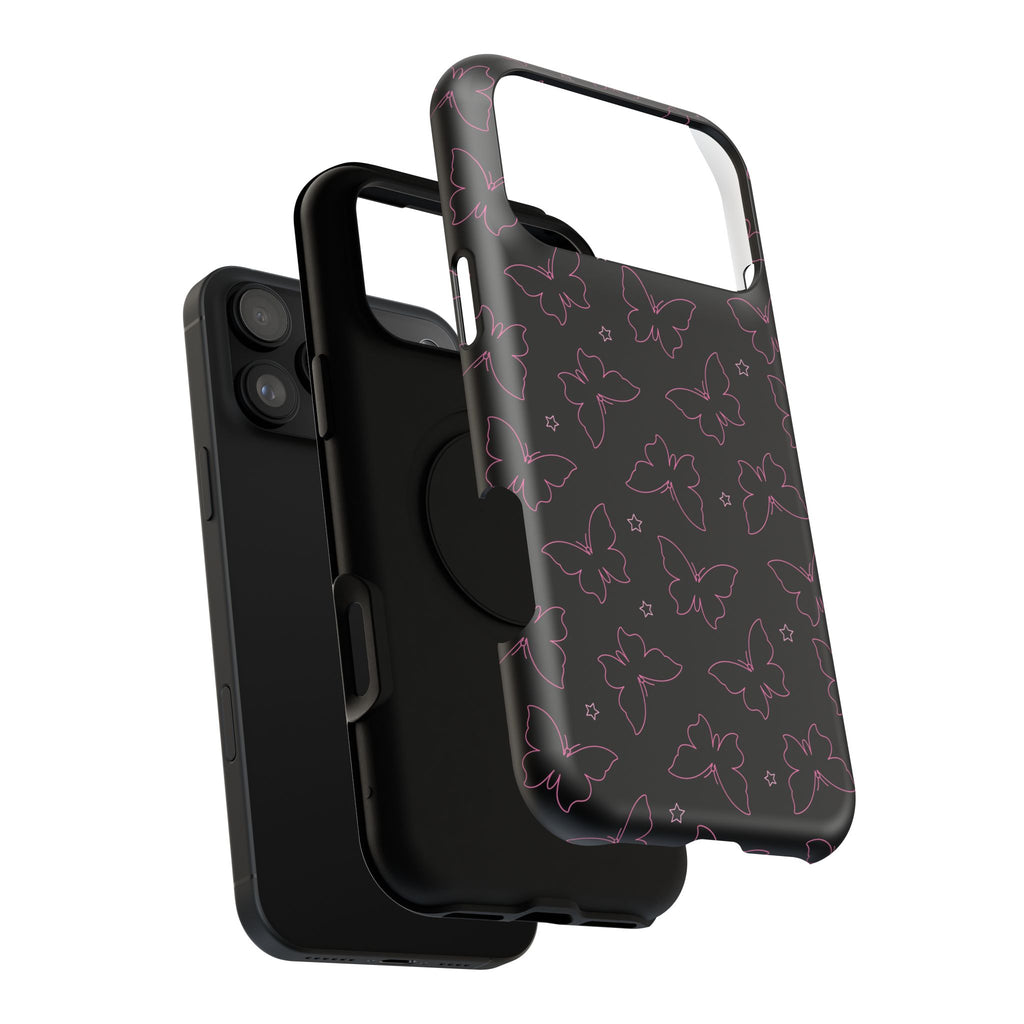 Midnight Flutter Tough iPhone Case