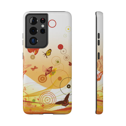 Brown Butterflies Tough Samsung Case