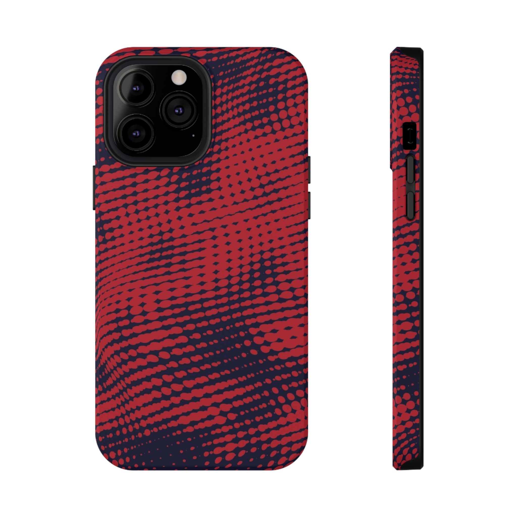 Red Static Tough iPhone Case