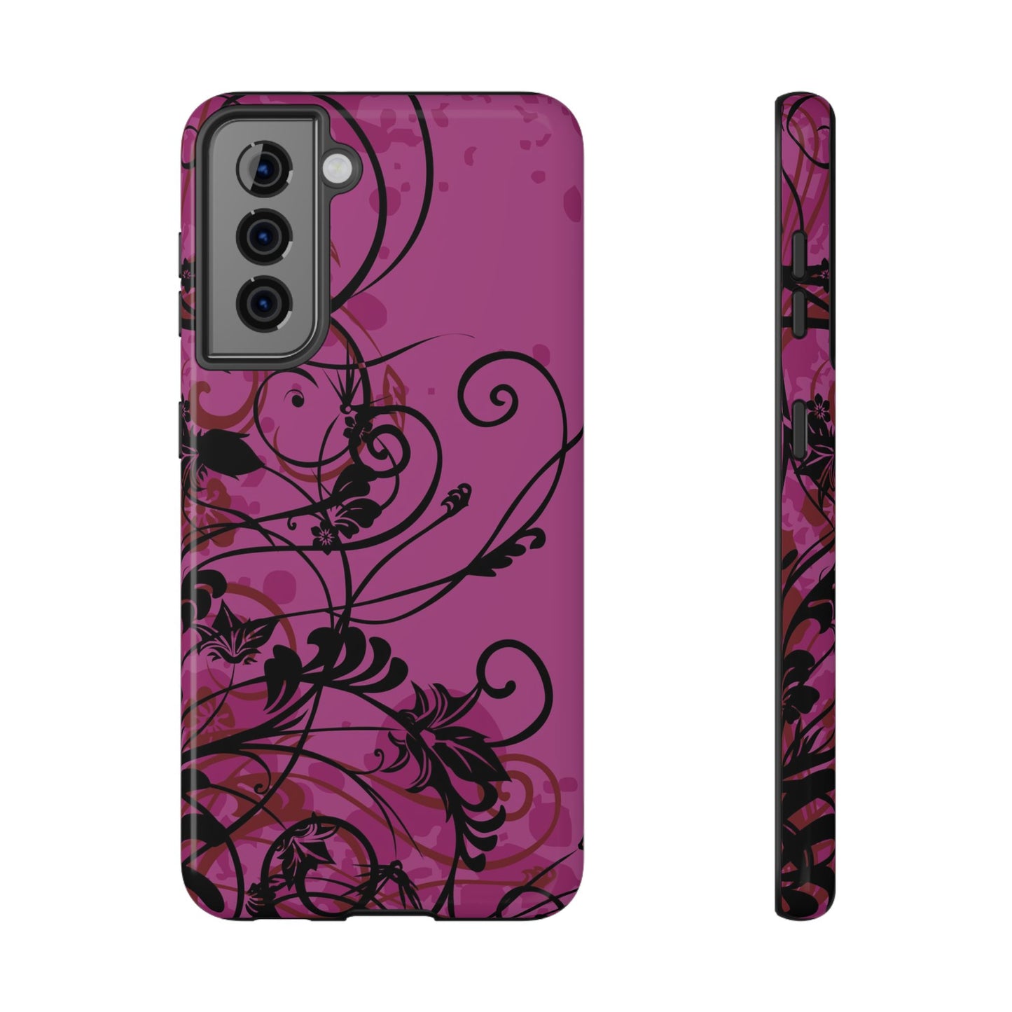 Midnight Petals Tough Samsung Case