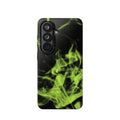 Green Flames Tough Samsung Case