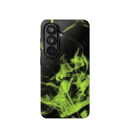 Green Flames Tough Samsung Case